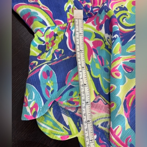 Lilly Pulitzer Size 0 Multicolored Floral Print Design Scalloped Hem Shorts - Picture 10 of 12